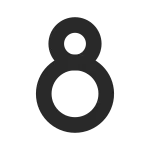 Number 8 SVG Icon